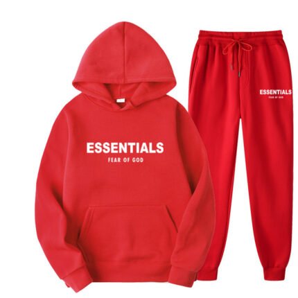 Essentials Hoodie Fear of God TrackSuit Red