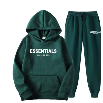 Essentials Hoodie Fear of God TrackSuit – Green