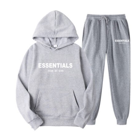 Essentials Hoodie Fear of God TrackSuit – Light Gray
