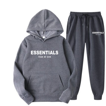 Essentials Hoodie Fear of God TrackSuit – Light Gray