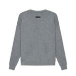 Essentials Overlapped Gray Sweater
