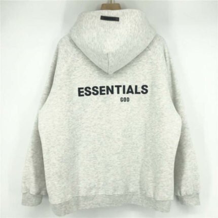 New Essentials Fleeces Thick Light Gray Hoodie