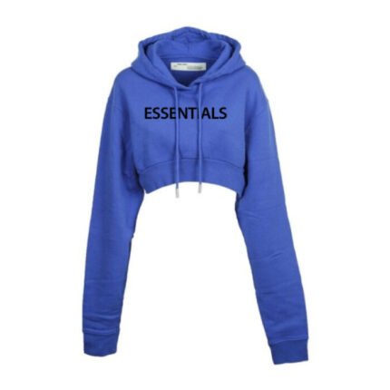 Womens Essentials Oversized Cropped Hoodie